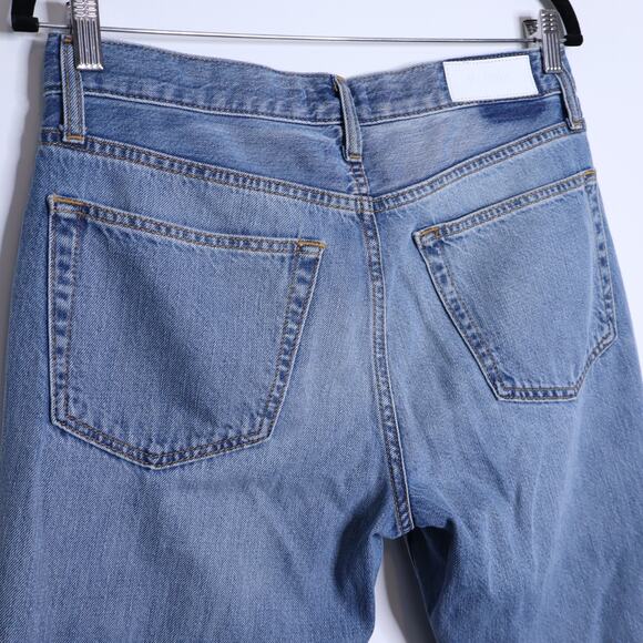RE/DONE Loose Boot Jeans Hacienda Light Washed Blue High Rise Women's 27 - Picture 9 of 13